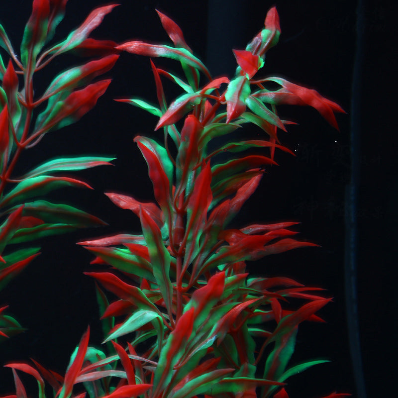 close up of plastic aquarium decoration 