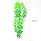green plastic aquarium plant with measurement of 28 cm tall