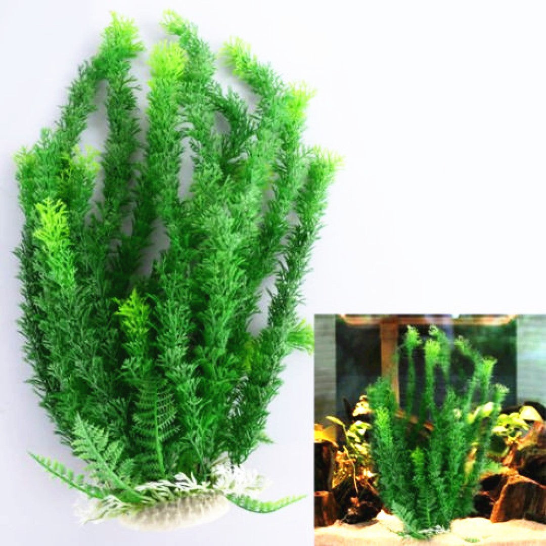 Green plastic Hornwort like aquarium decoration
